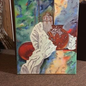 Old pots oil Painting